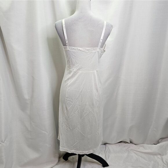 Sears Vintage White It Doesn't Slip Anti-Cling Midi Slip Size 36 - Picture 8 of 8